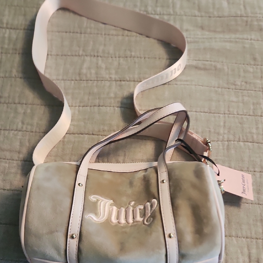 Juicy Couture Gray Crossbody Bag with Adjustable Strap